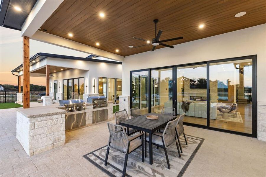 Exterior details and patio area of a home in , Bartonville (Image 22). Exterior details and patio area of a home in , Bartonville (Image 22).