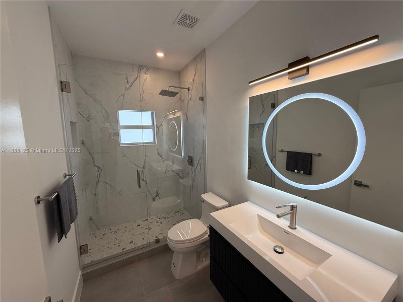 Furnished interior view inside a new home in , Miami (Image 3).