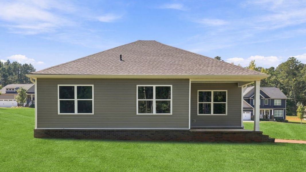Exterior details and patio area of a home in Pine Lake Estates, Anderson (Image 24). Exterior details and patio area of a home in Pine Lake Estates, Anderson (Image 24).