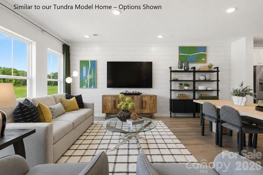 Furnished interior view inside a new home in Westwood Reserve, Charlotte (Image 7). Furnished interior view inside a new home in Westwood Reserve, Charlotte (Image 7).