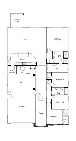 2D floor plan layout of this home in The Reserves at Desert Oasis, Surprise, AZ (Image 2). 2D floor plan layout of this home in The Reserves at Desert Oasis, Surprise, AZ (Image 2).
