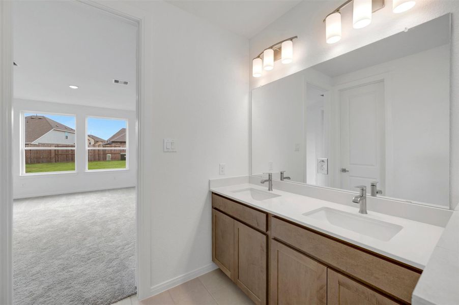 Furnished interior view inside a new home in Jordan Ranch - Terrace Collection, Fulshear (Image 3).