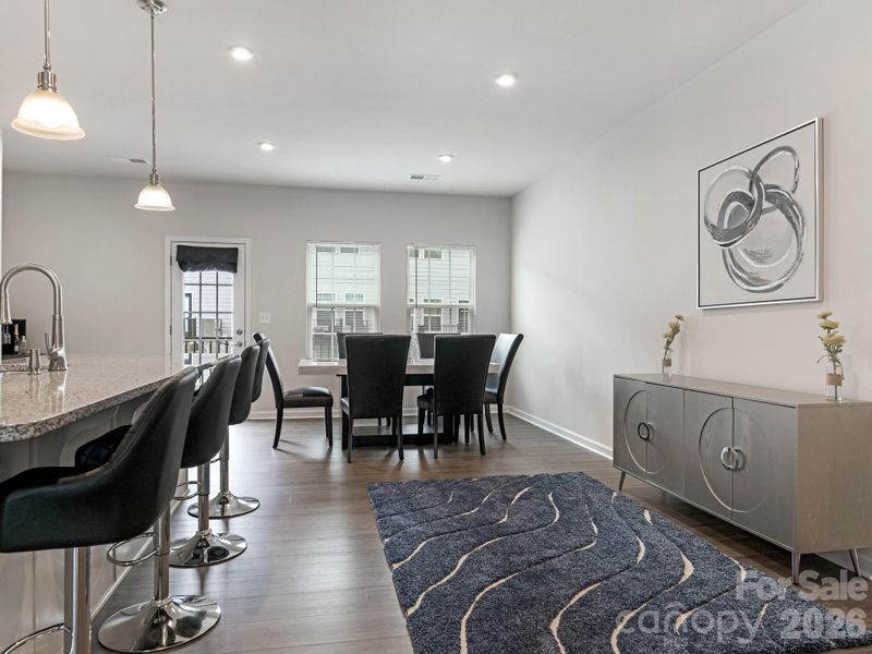 Furnished interior view inside a new home in Stone Creek Townhomes, Matthews (Image 10).