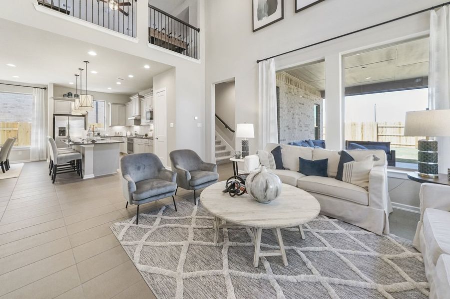 Furnished interior view inside a new home in Wood Leaf Reserve, Tomball (Image 28).