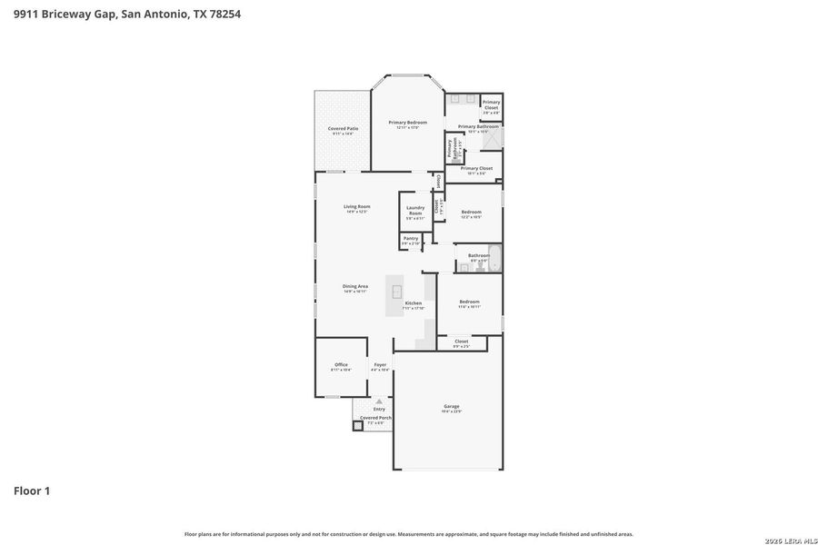 2D floor plan layout of this home in Sagebrooke - Premier Series, San Antonio, TX (Image 4).