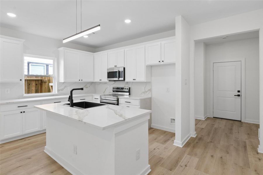 Furnished interior view inside a new home in , Houston (Image 11).