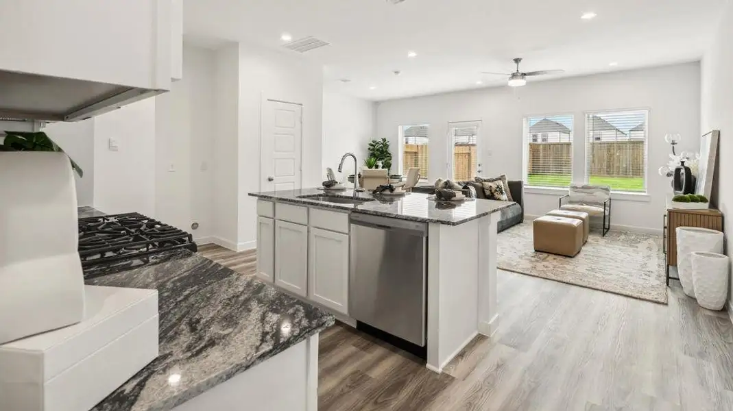 Furnished interior view inside a new home in Mansfield Park, Houston (Image 14). Furnished interior view inside a new home in Mansfield Park, Houston (Image 14).