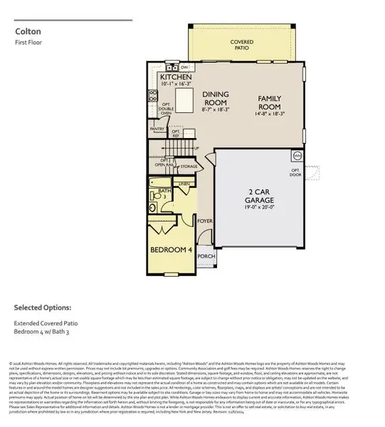2D floor plan layout of this home in Cannon Ranch, Dripping Springs, TX (Image 4).
