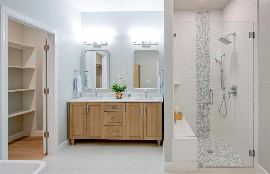 Furnished interior view inside a new home in , St. Petersburg (Image 33).