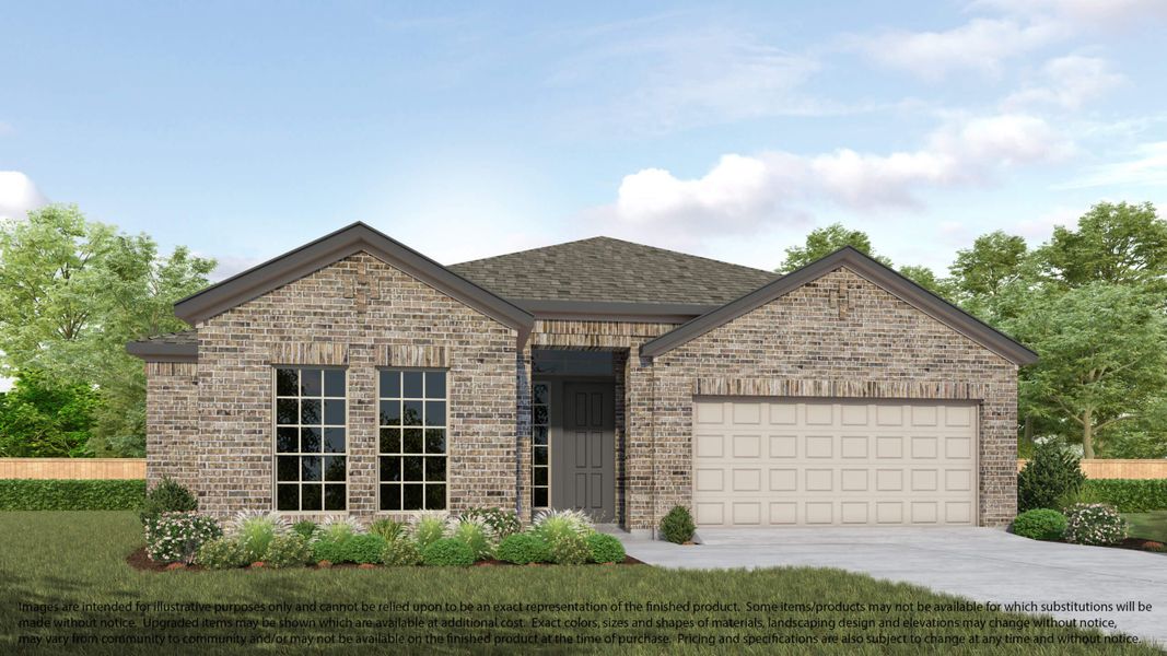 Representative exterior photo of a completed home built from the 620 by Long Lake Ltd. in Bradbury Forest, Spring, TX (Image 4).