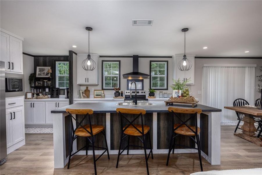 Furnished interior view inside a new home in , Fort White (Image 3).