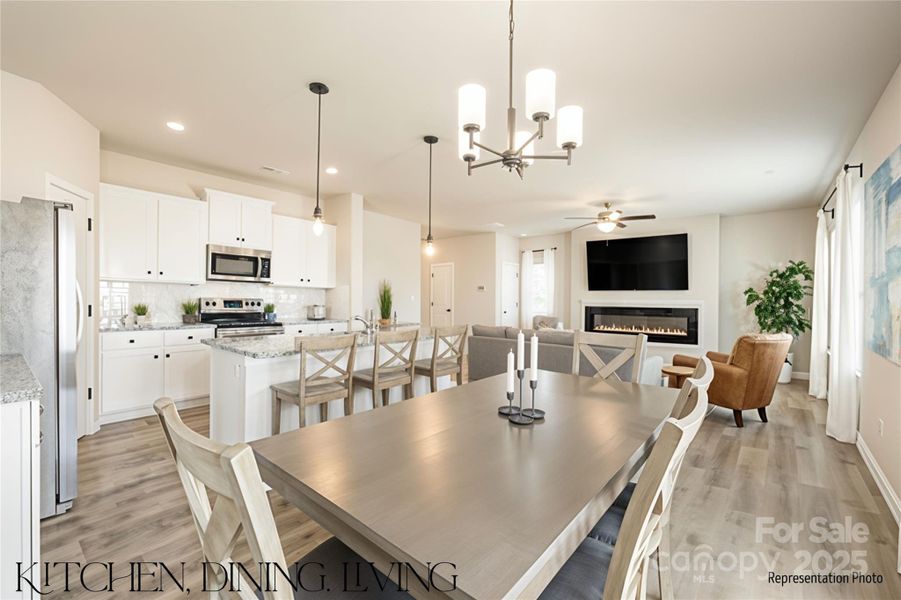 Furnished interior view inside a new home in , Shelby (Image 14).