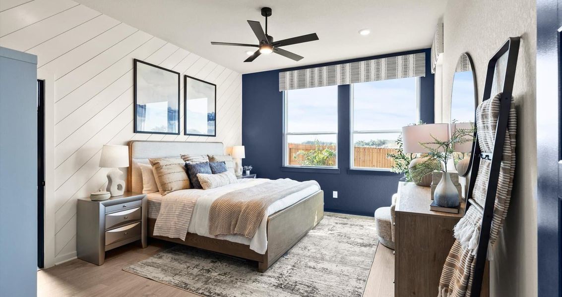 Furnished interior view inside a new home in Stream Waters, Seguin (Image 13).