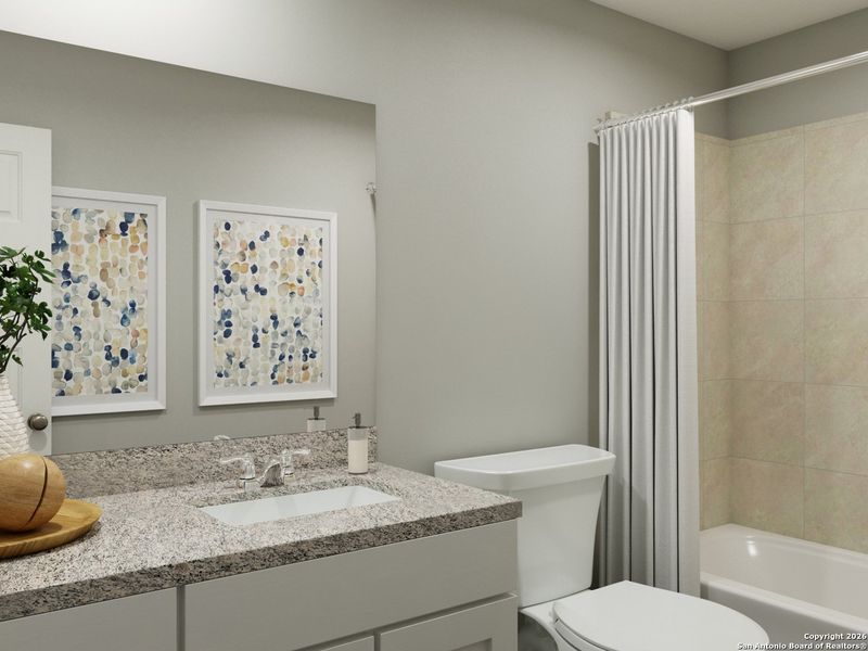 Furnished interior view inside a new home in Hunters Ranch, San Antonio (Image 12).