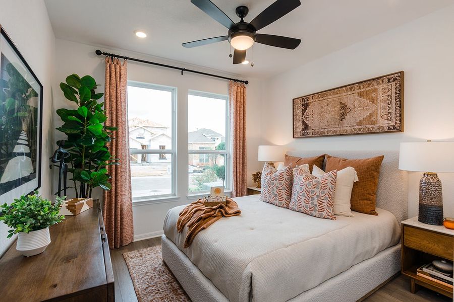 Furnished interior view inside a new home in Parkside on the River, Georgetown (Image 11).