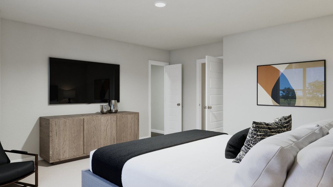 Representative furnished interior of a home built from the The Darwin by Legend Homes in Ridgeland Hills, Willis (Image 16).