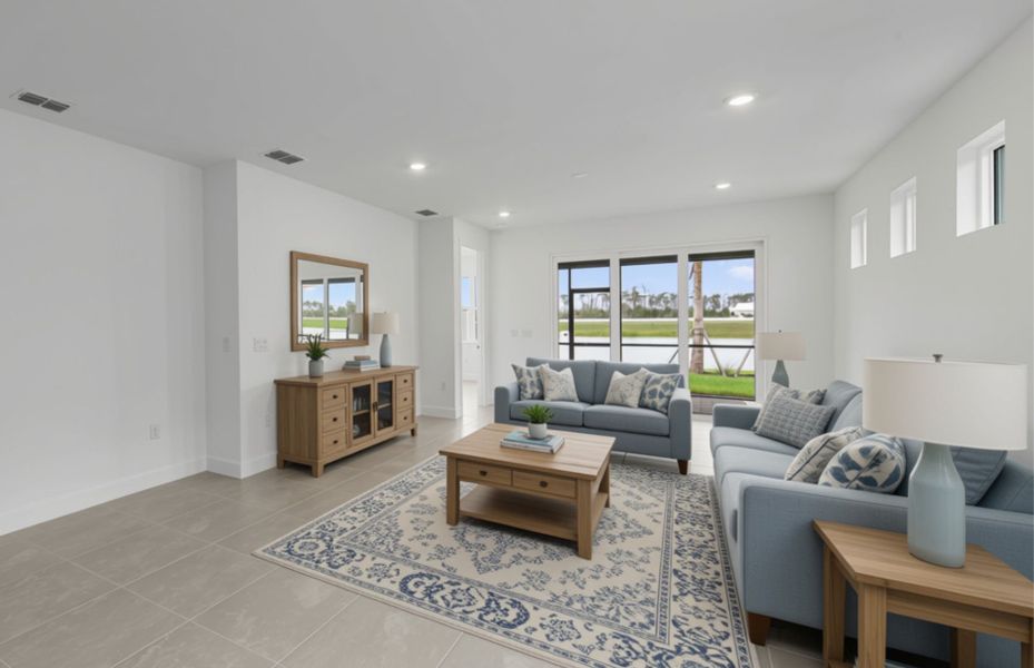 Furnished interior view inside a new home in Shores at Stillwater, Englewood (Image 7).