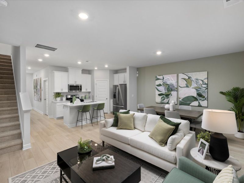 Furnished interior view inside a new home in Valentine Townes, Greer (Image 6).