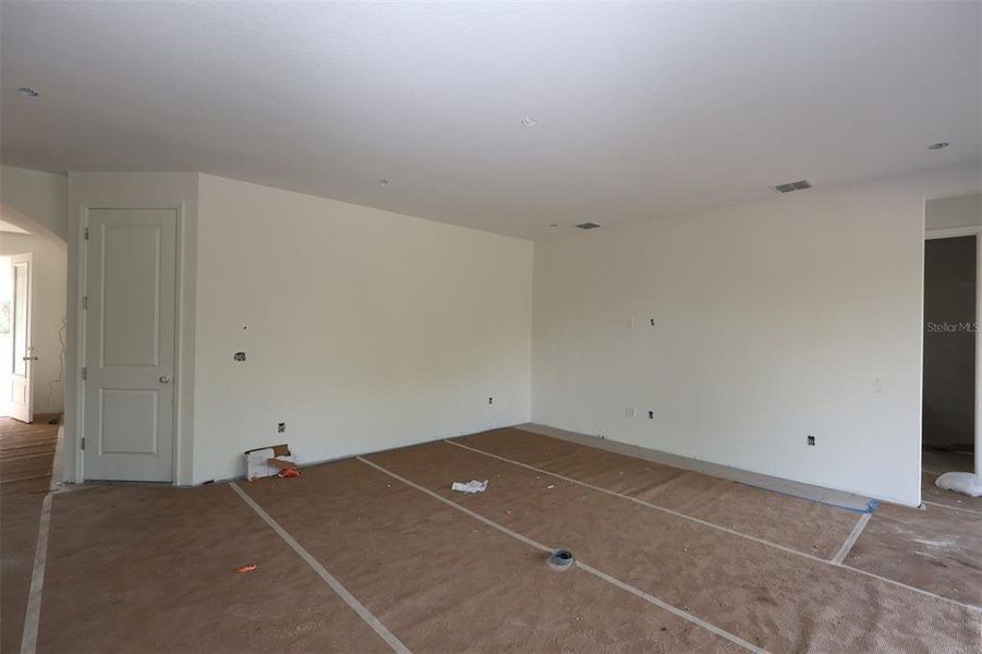 In-progress construction of a new home in Center Lake on the Park, St. Cloud, FL (Image 45).