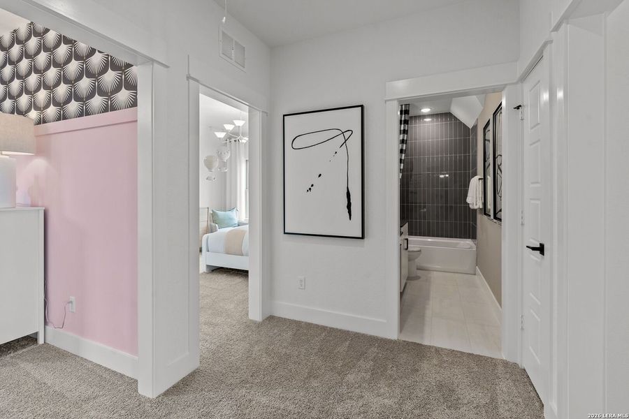 Furnished interior view inside a new home in Bison Ridge, San Antonio (Image 11).