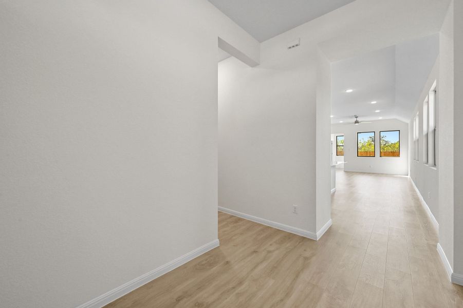 Entry in the Cedar home plan by Trophy Signature Homes – REPRESENTATIVE PHOTO