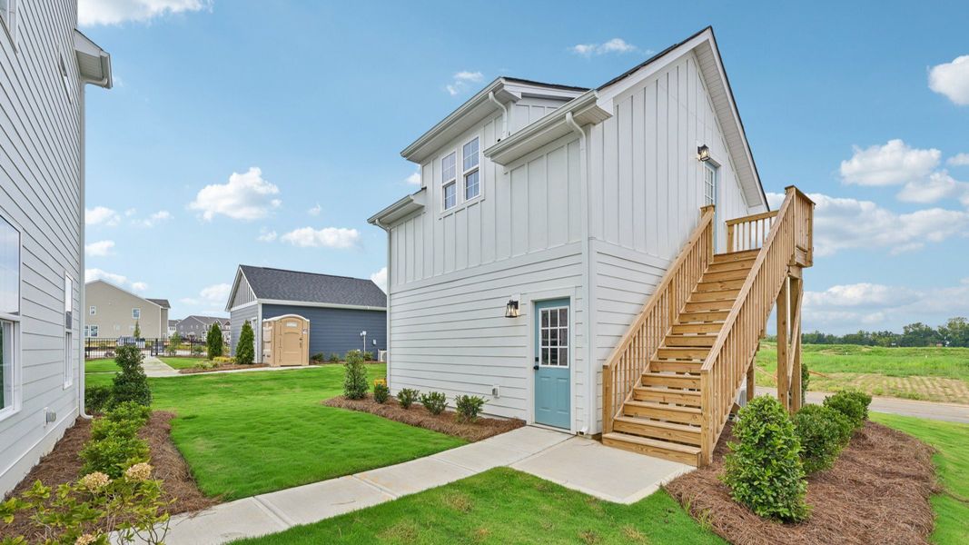 The Westport Plan by DRB Homes in Miller Farm - Detached garage The Westport Plan by DRB Homes in Miller Farm - Detached garage