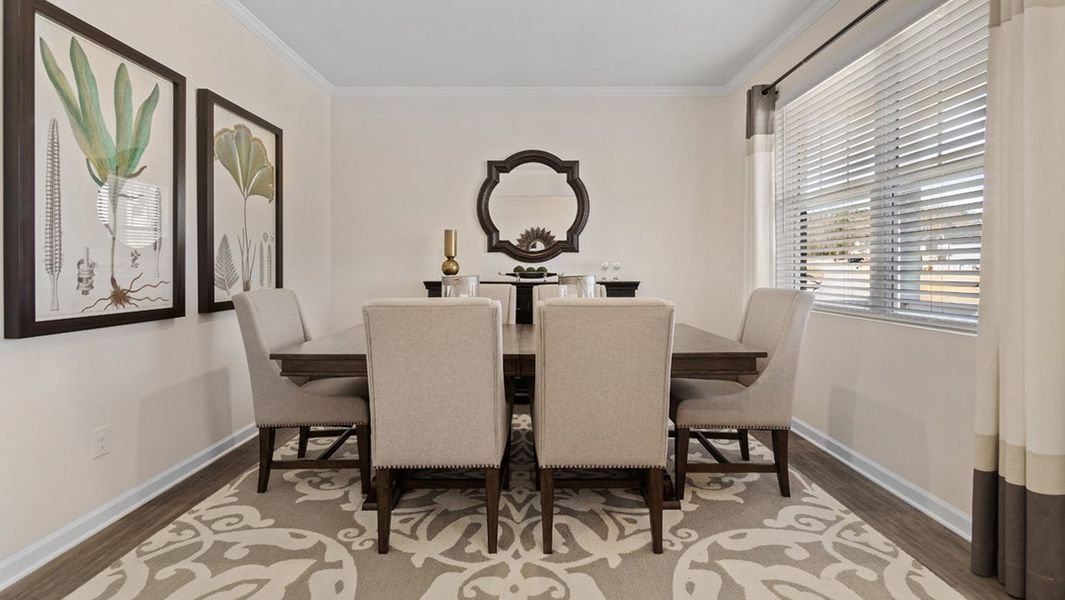 Representative furnished interior of a home built from the GALEN by D.R. Horton in Hamptons at Riverwood South, Dallas (Image 6).