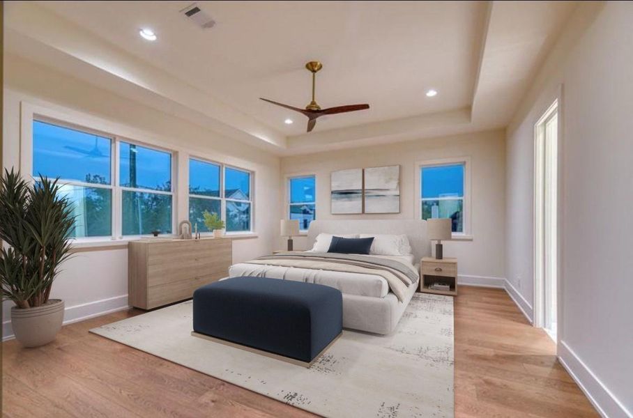 Furnished interior view inside a new home in , Houston (Image 11).