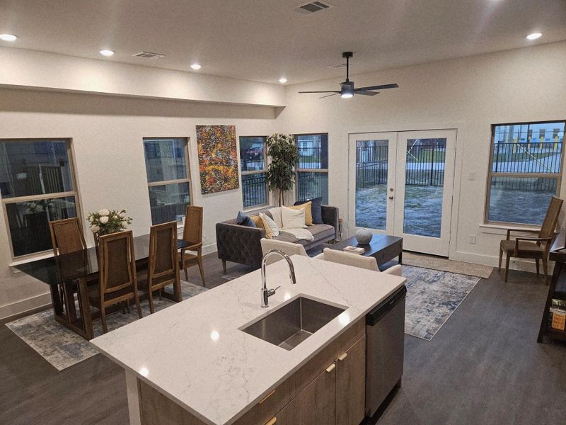 Furnished interior view inside a new home in , Houston (Image 12).