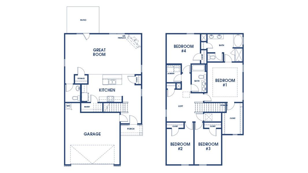 2D floor plan layout of this home in The Abbey at Trolley Run Station, Aiken, SC (Image 2). 2D floor plan layout of this home in The Abbey at Trolley Run Station, Aiken, SC (Image 2).