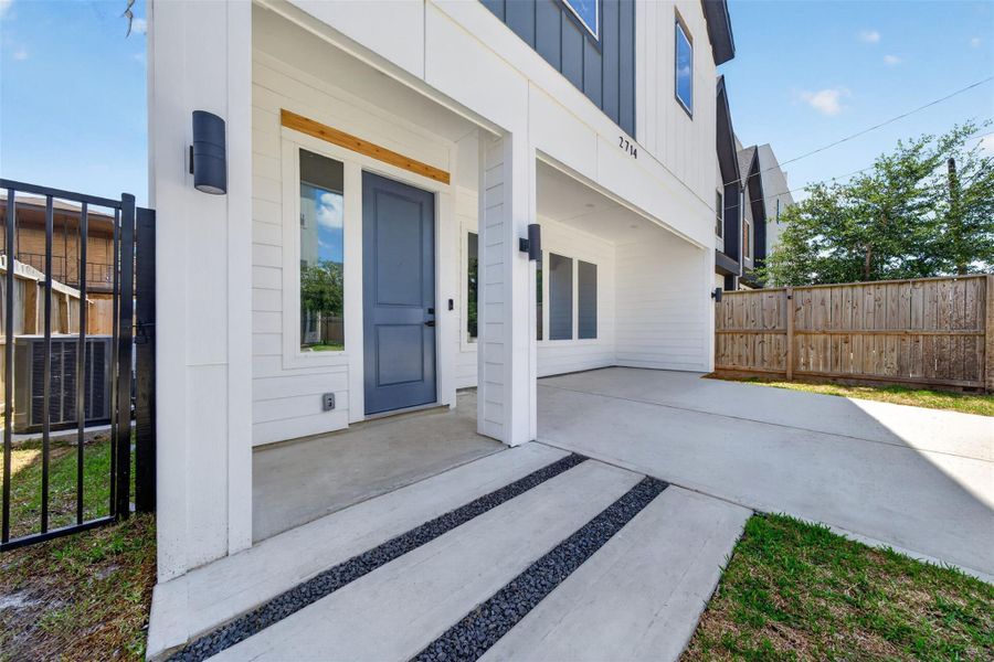 Exterior details and patio area of a home in , Houston (Image 3). Exterior details and patio area of a home in , Houston (Image 3).