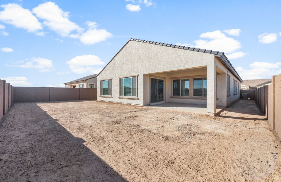 Exterior details and patio area of a home in Soleo, San Tan Valley (Image 3).