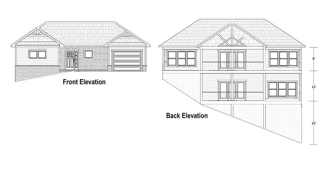 Front exterior of a new home in , Lenoir, NC, highlighting curb appeal (Image 7).