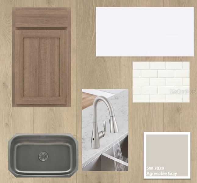 Sample of building materials used in homes in Persimmon Place – Garden Series, Wesley Chapel (Image 4).