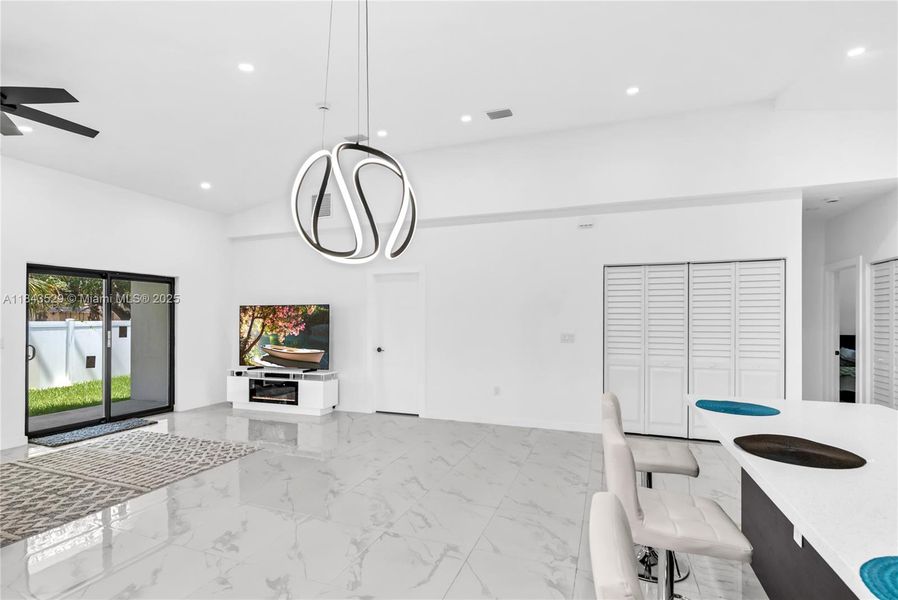 Furnished interior view inside a new home in , Pompano Beach (Image 27).