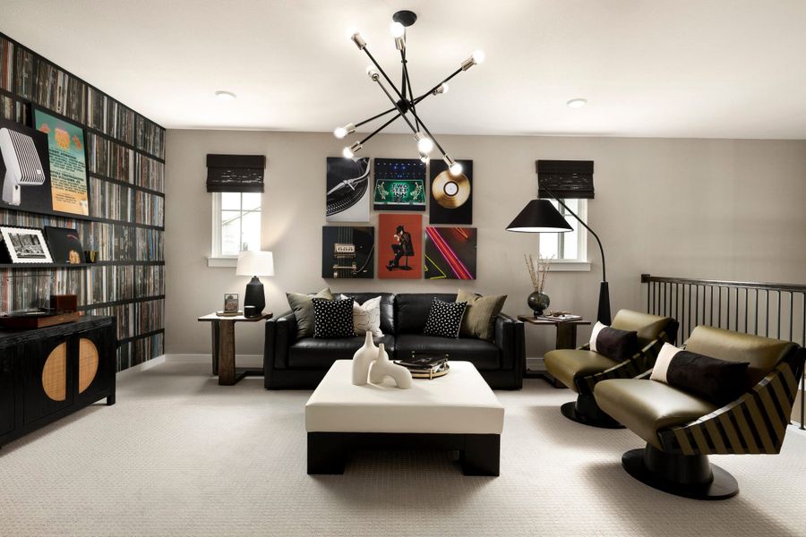 Representative furnished interior of a home built from the McKinney by Tri Pointe Homes in Lariat, Liberty Hill (Image 41).