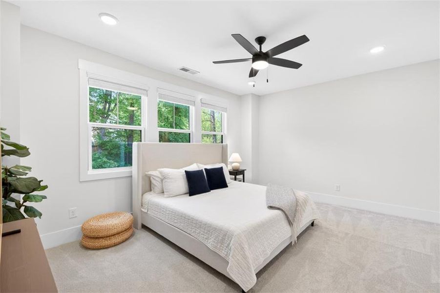 Furnished interior view inside a new home in Town Farms, Peachtree Corners (Image 70).