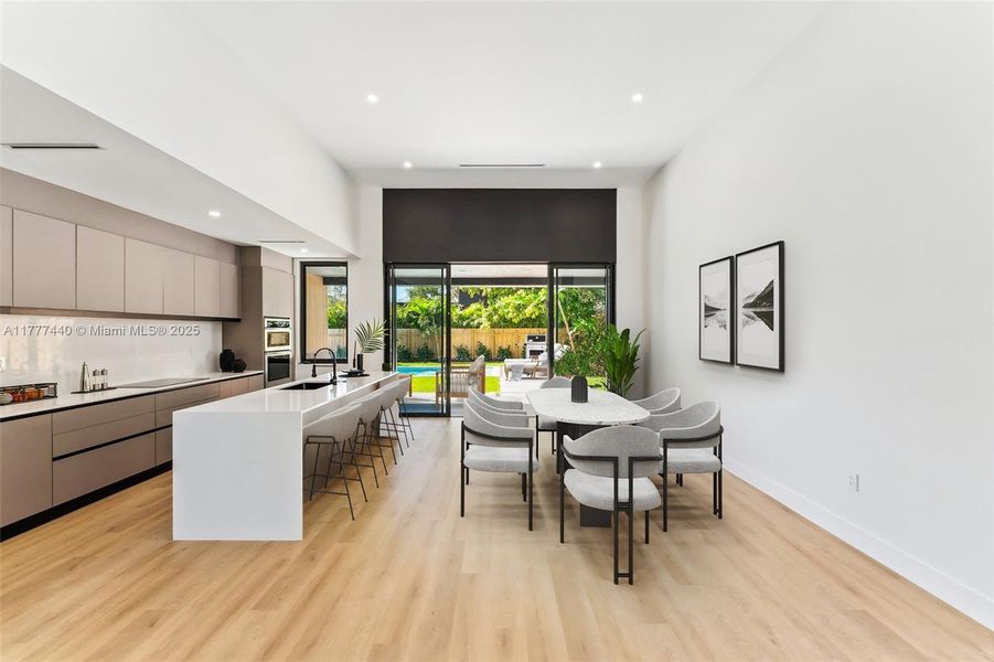 Furnished interior view inside a new home in , Miami (Image 10).