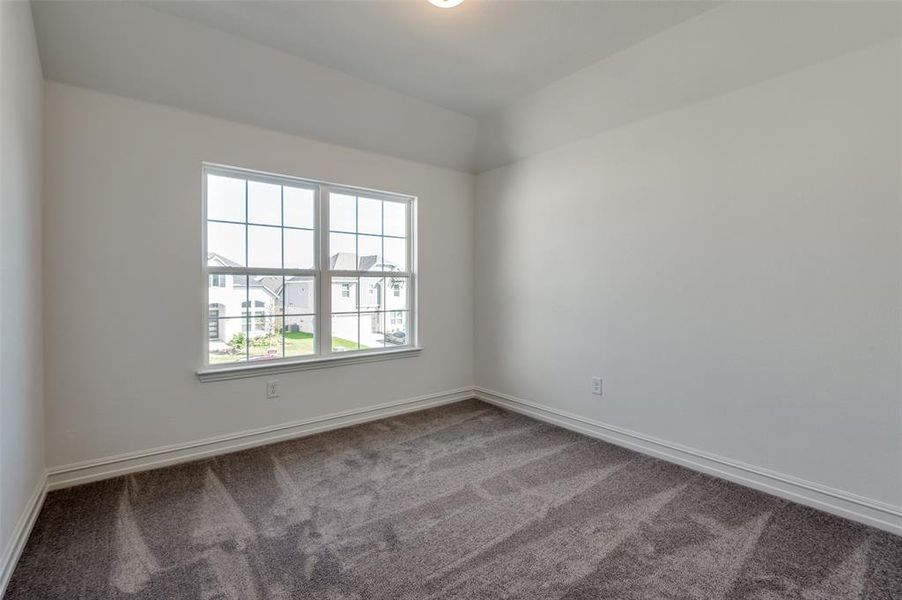 Empty room with carpet