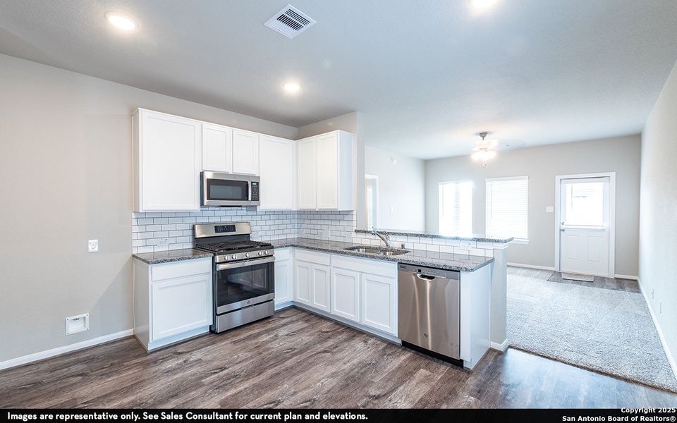 Furnished interior view inside a new home in Willow View, Converse (Image 5).