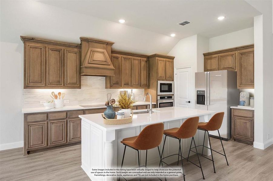 Furnished interior view inside a new home in Mockingbird Hills 60-65, Joshua (Image 9).
