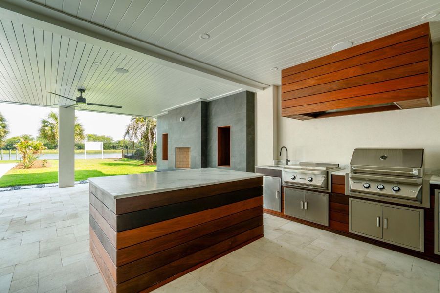 Exterior details and patio area of a home in , Isle Of Palms (Image 36).