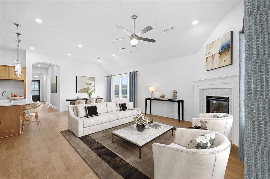 Furnished interior view inside a new home in Gateway Village - The Reserve, Denison (Image 10). Furnished interior view inside a new home in Gateway Village - The Reserve, Denison (Image 10).