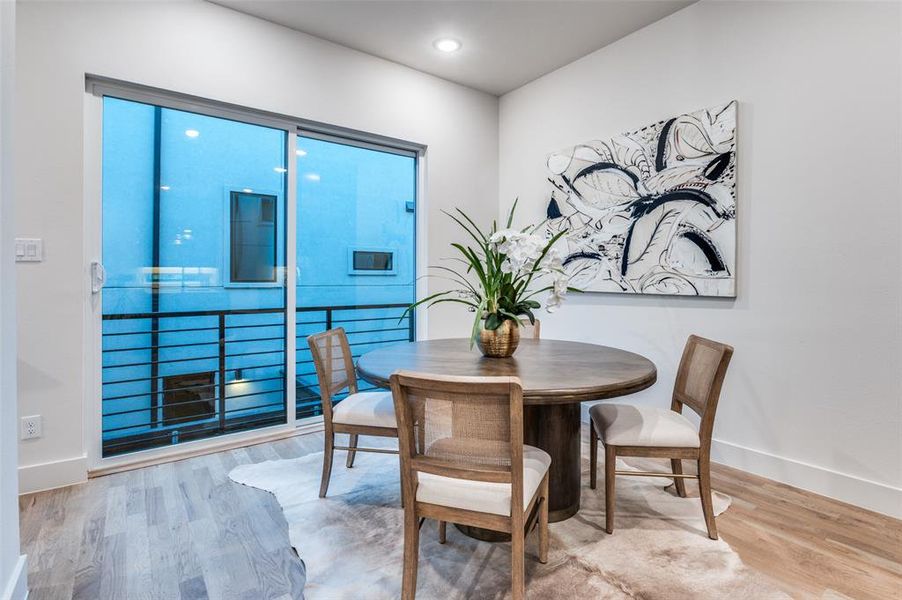 Furnished interior view inside a new home in , Dallas (Image 12).