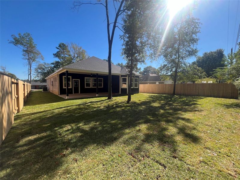 28807 Champion Oak backyard view of back patio