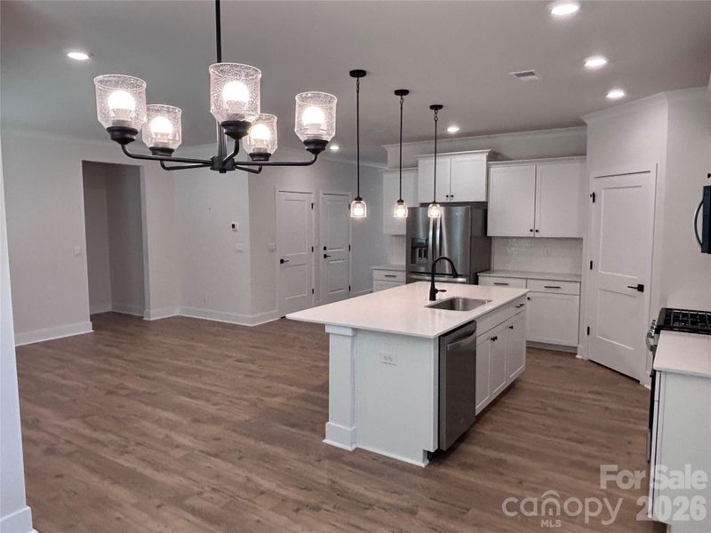 Furnished interior view inside a new home in Westport Freedom Series, York (Image 10).