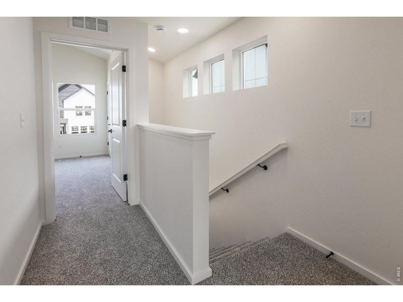 Spacious, unfurnished interior of a new home in Prairie Song Story Collection - Single Family Homes, Windsor (Image 32).