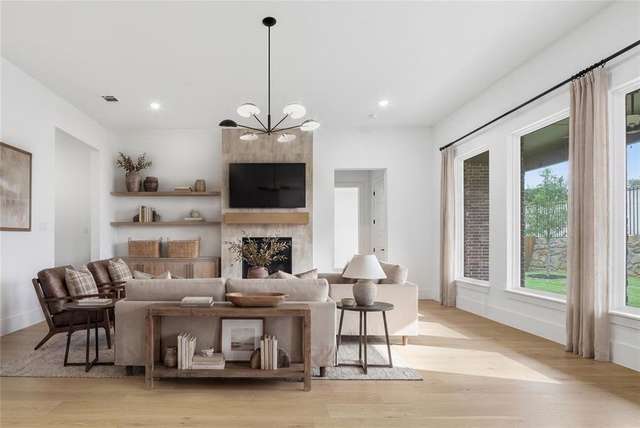 Furnished interior view inside a new home in The Grove, North Richland Hills (Image 3).