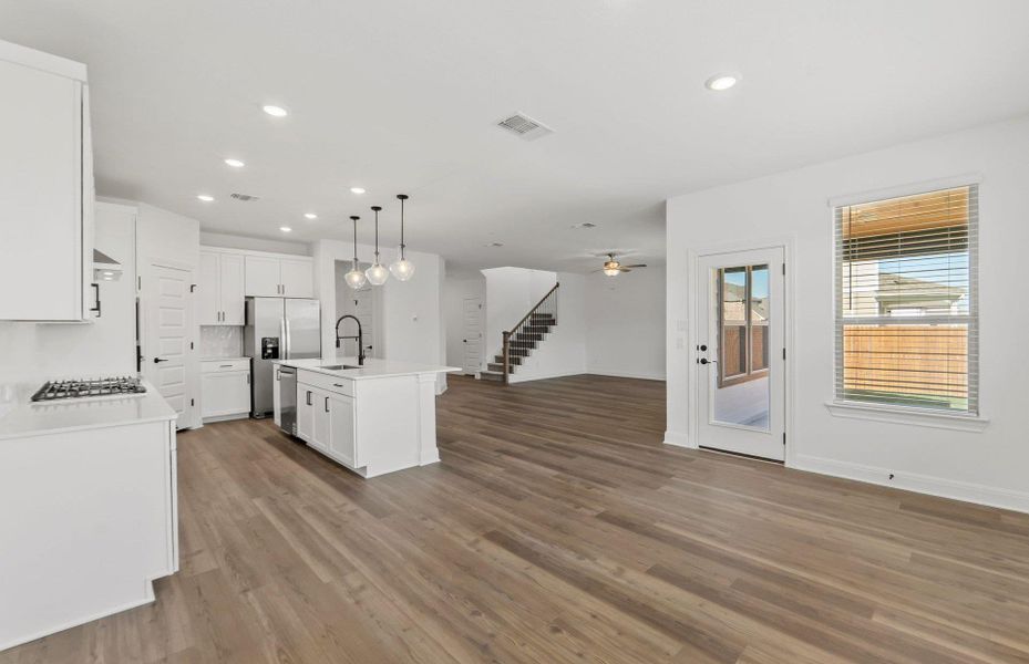 Furnished interior view inside a new home in Santa Rita Ranch, Liberty Hill (Image 6).