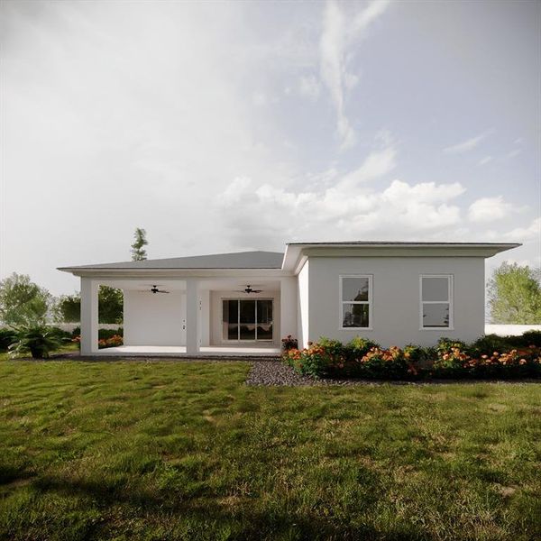 Exterior details and patio area of a home in , North Port (Image 4).